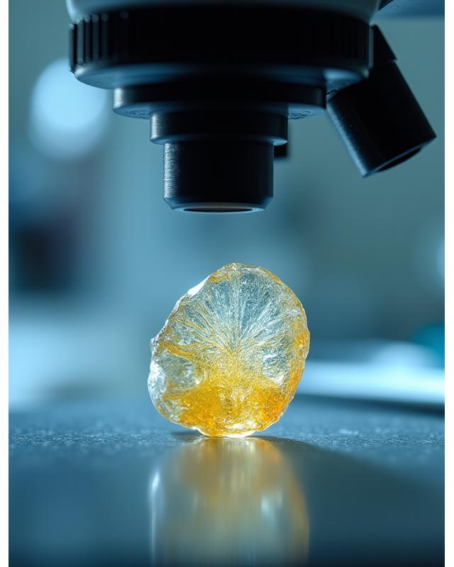 Diagnostica vetro soffiato antico al microscopio